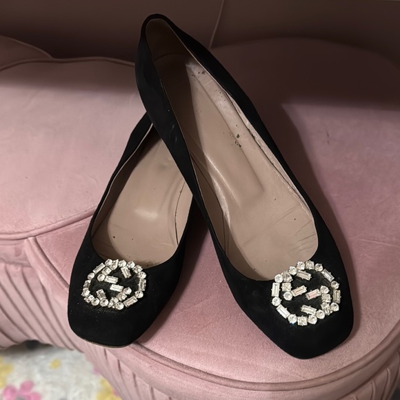 Gucci Black Embellished Women's Shoes - Picture 4 of 5